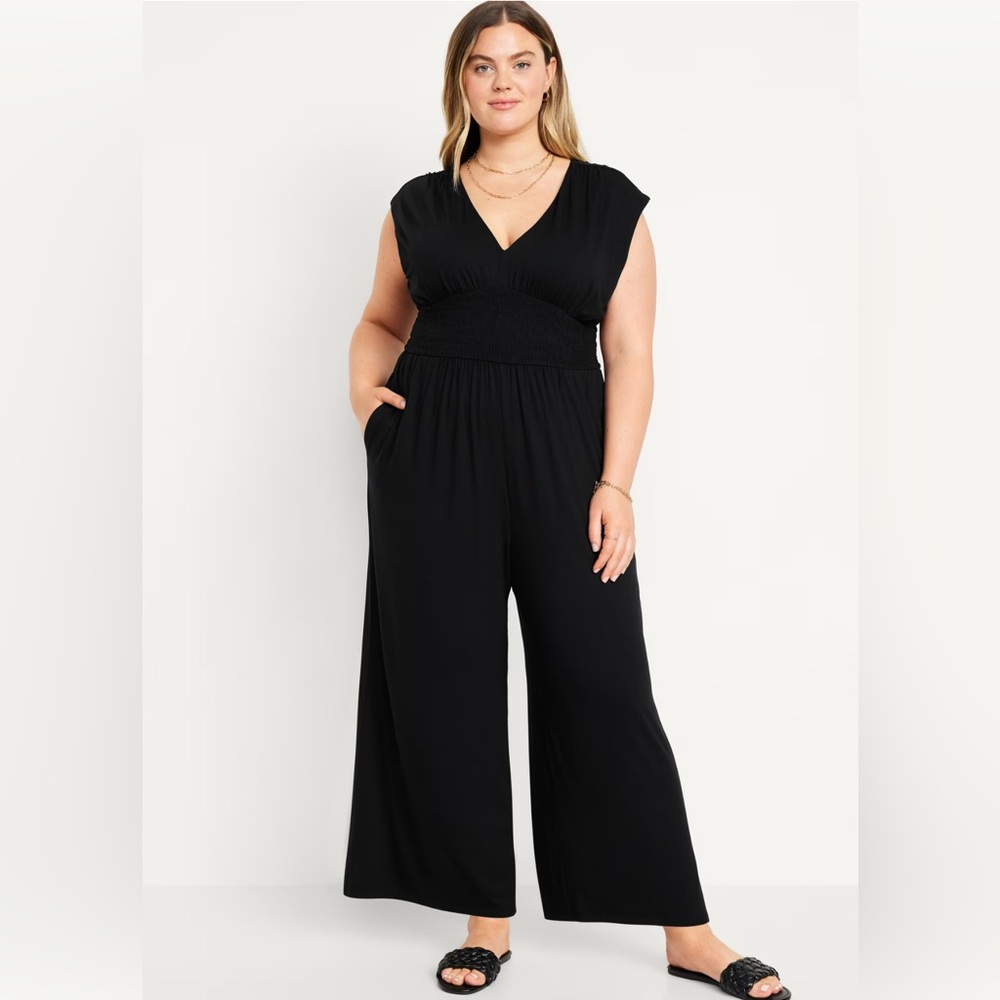 Old Navy Waist Defined Shirred Jumpsuit